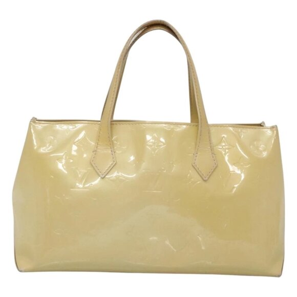 LOUIS VUITTON Monogram Vernis Wilshire PM Hand Bag Broncorail M91452 Auth - Picture 16 of 16